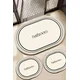 Lessentiel Maison Set prostirki za kupatilo Farbelle, 3 Komada, Bela