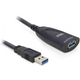 DELOCK USB 3.0 produžni kabel crna 5m 83089