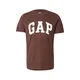 GAP Majica EVERYDAY rjava/bela