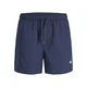 JACK & JONES Kratke kopalne hlače JPSTMAUI TROPIC  temno modra