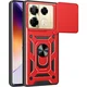 GS Ovitek za Infinix Note 40 Pro Armor, CamShield Slide, rdeč
