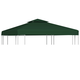 VIDAXL nadomestna vodoodporna streha za paviljon (3x3m), zelena