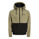 JACK & JONES Prehodna jakna JJERUSH svetlo rjava/črna