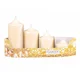 eoshop Adventne sveče GRADED mati biserov d4,5x5/7/9/11cm 4ks