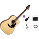 Takamine GLD12E Premium SET Natural Satin Elektroakustična dreadnought
