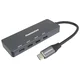 PREMIUMCORD Razdelilnik USB-C na 4x USB 3.2 Type-C, 5G SuperSpeed, aluminij