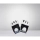 Pansport Frotirne rukavice S, Belo-crne