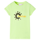 vidaXL Otroška majica neon rumena 140, (21037490)