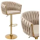 EH Barski stol Cofton Gold Beige žamet