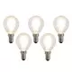 Komplet 5 LED žarnic z žarilno nitko E14 P45 4W 470 lm 2700K