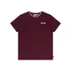 LONSDALE Majica Quin mornarska / bordo / bela