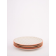 MAISON ADORABLE Dezertni tanjir ORANGE DASH 20 cm, Narandžasti