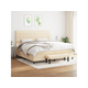 Den Box spring postelja z vzmetnico krem 200x200 cm blago
