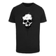 Mister Tee Majica Artsy Skull črna/bela