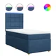 Vidaxl Box spring postelja z vzmetnico modra 80x200 cm blago