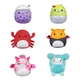 Squishmallows Micromallows Paket 6 kosov – Grifon, Alicorn, Burrito, Rak, Bigfoot, Boba