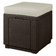 Temno rjav vrtni tabure Cube – Keter