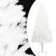 vidaXL Umetna novoletna jelka z realističnimi iglicami bela 120 cm