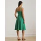 Lauren Ralph Lauren Poletna obleka 70S limeta/črna/bela