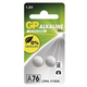 Baterija GP gumbna alkalna LR44 A76F 2 blister