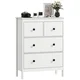 HOMCOM HOMCOM Komoda iverna plošča 74D x 35Š x 97V cm Bela, (5000242530)