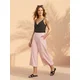 Sinsay - Culotte pantalone od mekane pletene tkanine sa dodatkom viskoze - roze