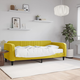 vidaXL Dnevni krevet s madracem žuti 90 x 200 cm baršunasti