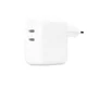Originalen Apple stenski polnilni adapter z dvema USB-C vhodoma 35W (MW2K3ZM/A)