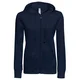 MAJICA DUGI RUKAVI ŽENSKA ZIP B&C WONDER 280G TAMNO PLAVA XL!!