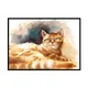shumee PLAKAT V OKVIRJU 43x33 cm Mačka P1204