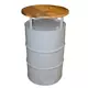 Barski sto (metal/drvo), bela
