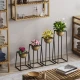 Aberto Design Set dekorativnih saksija GED-018-A, 17x30 cm, Crno-zlatna