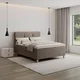 Bessagi Home Postelja Z Vzmetnico Monza, Rjava, Z Nadvložkom, 140x200