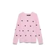 VERO MODA Pulover VMDOFFY roza / črna