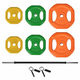 Set uteži BODY PUMP COLOUR, 20kg