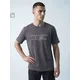 Sinsay - Pamučna slim fit majica kratkih rukava Active - tamno siva