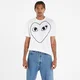Majice Comme des Garçons PLAY Heart Logo Short Sleeve Tee UNISEX White M