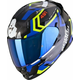 Scorpion EXO 491 SPIN Black/Blue/Neon Yellow M Kaciga