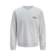 JACK & JONES Majica JJBRANDON  temno modra / pegasto siva / črna