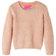 Greatstore Otroški pulover pleten nežno pink 104