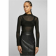 Womens Fishnet Turtleneck Bodysuit Black