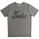 The Beatles Bug Logo Grey L Majica