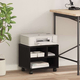 Držač za printer Crni hrast 41 x 32 x 34,5 cm Konstruirano drvo
