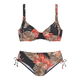 LASCANA Bikini rjava/oranžna/črna/bela