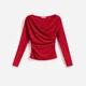Reserved - Bluza s drapiranim detaljem