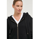 Bombažen pulover Armani Exchange ženska, črna barva, s kapuco