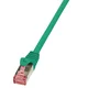 LogiLink CQ2015S CAT.6 S/FTP patch kabel 0,25 m, zelen
