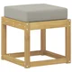 Vidaxl Zunanji stolček klop Bela 43 x 43 x 45 cm Masiven les akacije