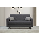ATELIER DEL SOFA Sofa dvosed Polya Dark Grey