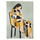Slika z ročno naslikanimi elementi 70x100 cm Penelope – Styler